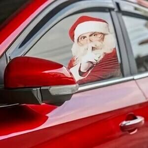 Santa Window Sticker - Left Side